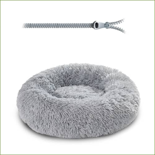 Coussin Rond Et Confortable Déhoussable Gris Clair / Xs-40