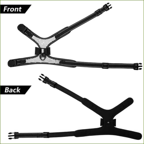 Harnais décoratif pour petit chien avec verroterie - vue arrière