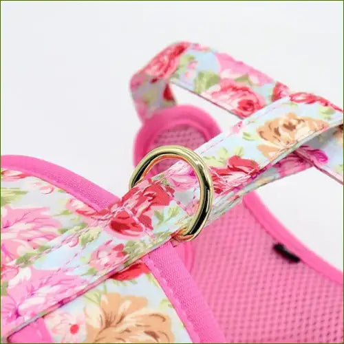 Harnais pour animaux de compagnie avec anneau d'attache en acier