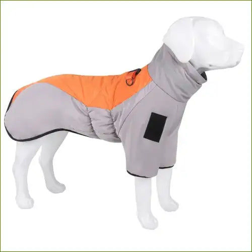 Manteau Pour Grand Chien-Modèle Imperméable En Polaire Orange / Xl