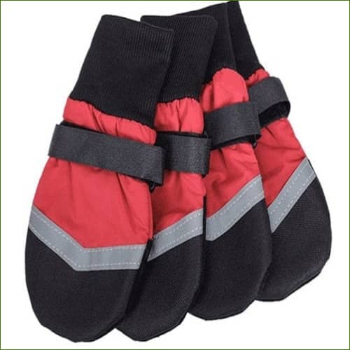 Chaussons Pour Chiens - Souples Et Élégants Rouge / L 4