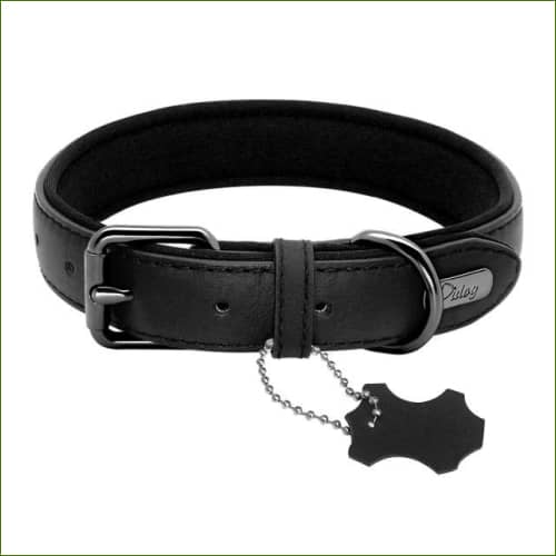 Collier MIDOG en cuir Noir / L
