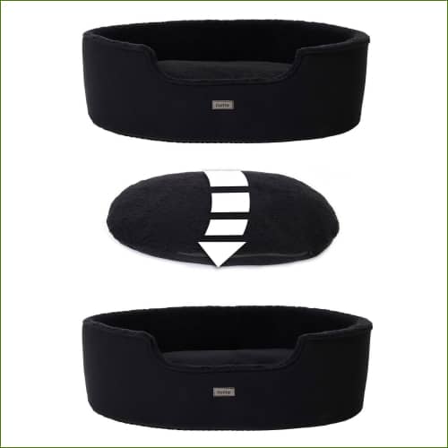 détail coussin noir