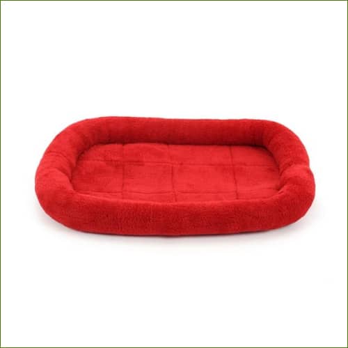 Coussin Grand Chien Lavable Rouge Ou Bleu Rouge / S