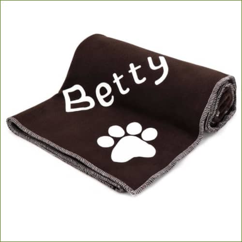 Couverture Personnalisé Pour Chien Douillette Café / 100X70Cm