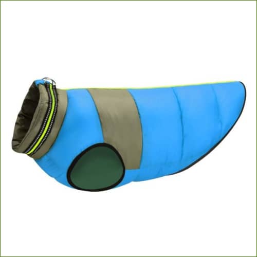 Doudoune Pour Gros Chien Réversible Et Réfléchissante Bleu / Xxl