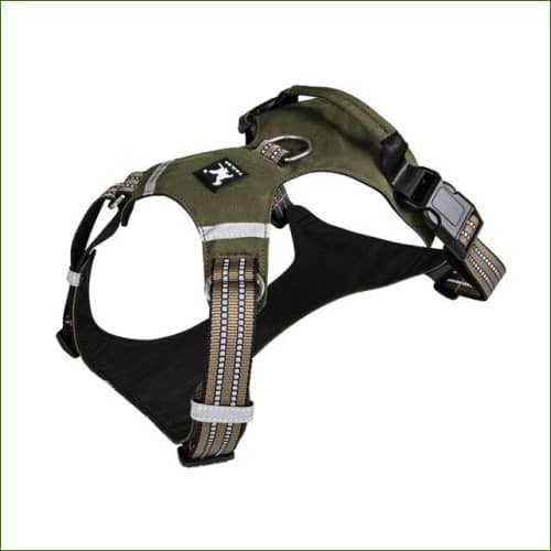 Harnais De Marche Pour animal de compagnie Vert Armée / S