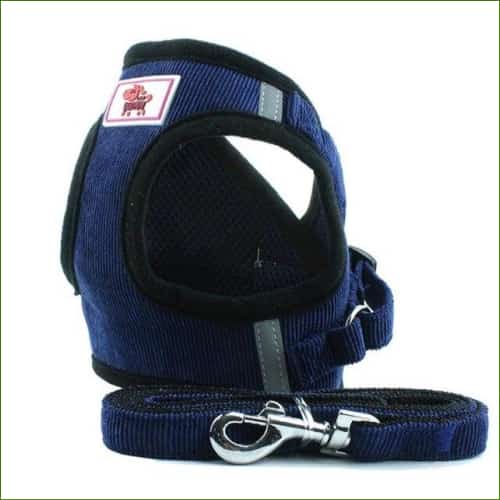 Harnais pour chihuahua - modèle gilet avec laisse - blue / XL-PEPERE SHOP