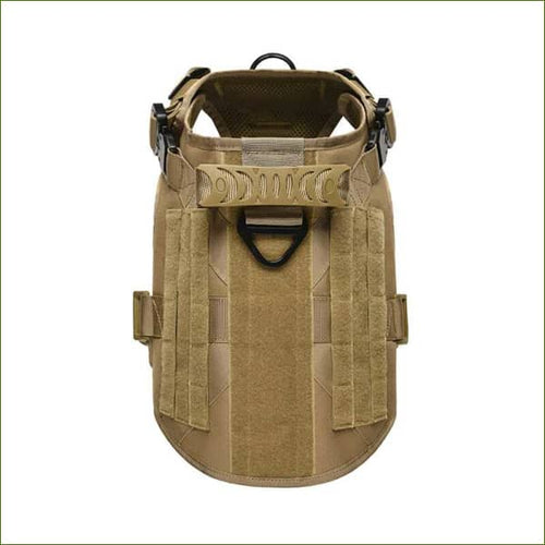 Harnais tactique pour entrainement et formation pour grand chien - vue de dessus