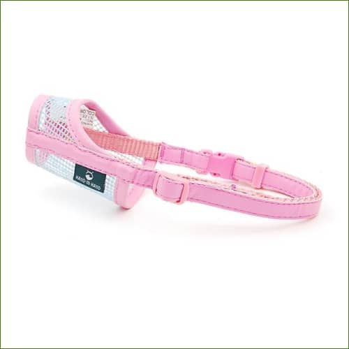 Muselière Pour Chien De Petite Taille Souple Et Ajustable rose / Xs