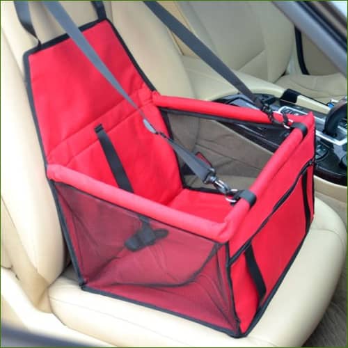 Panier De Transport Chien En Voiture Rouge / 40X30X25Cm