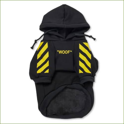 Pull Sport Pour Staffie À Capuche Jaune / L