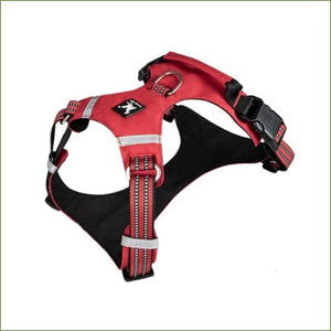 Harnais de marche pour chiens avec sangles réglables et poignée Rouge / XL/