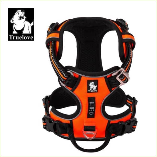 Harnais rembourré TRUE LOVE Orange / XL