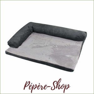 Matelas orthopédique pour chien à mémoire de forme , apaisant - gris / 90cm- 