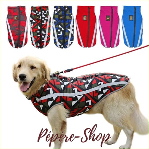 Manteau manches courtes pas cher pour chien MIDOG - Pépère shop