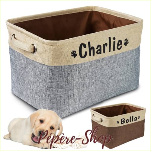 Panier De Rangement Personnalisé Pour Accessoires Chiens Bac Chien