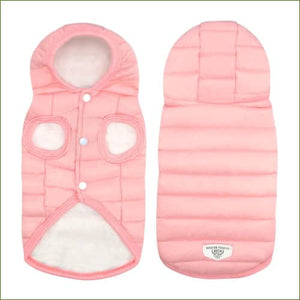 Veste imperméable avec capuche pour chien Rose / M/